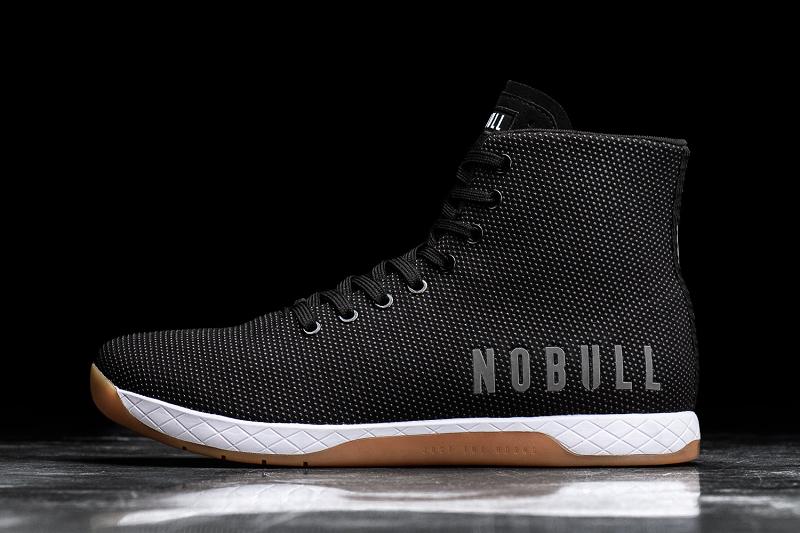 Men\'s Nobull High-Top Gum Trainers Black | SG Z2397U